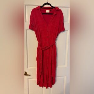 Red Maeve By Anthropologie Shirt dress